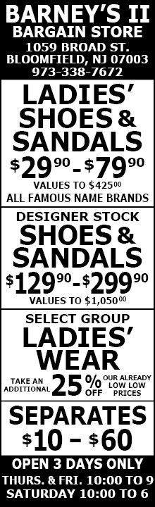This Week's Bloomfield ad