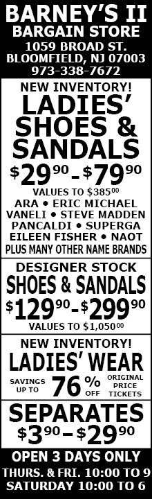This Week's Bloomfield ad